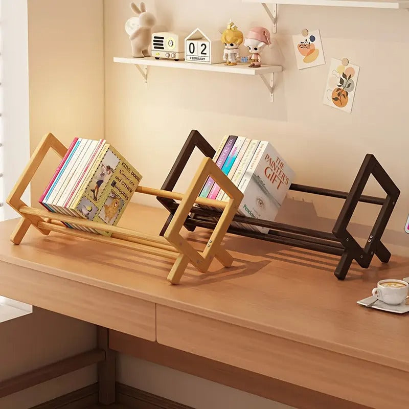 Organisateur de fichiers en bois jaune chic