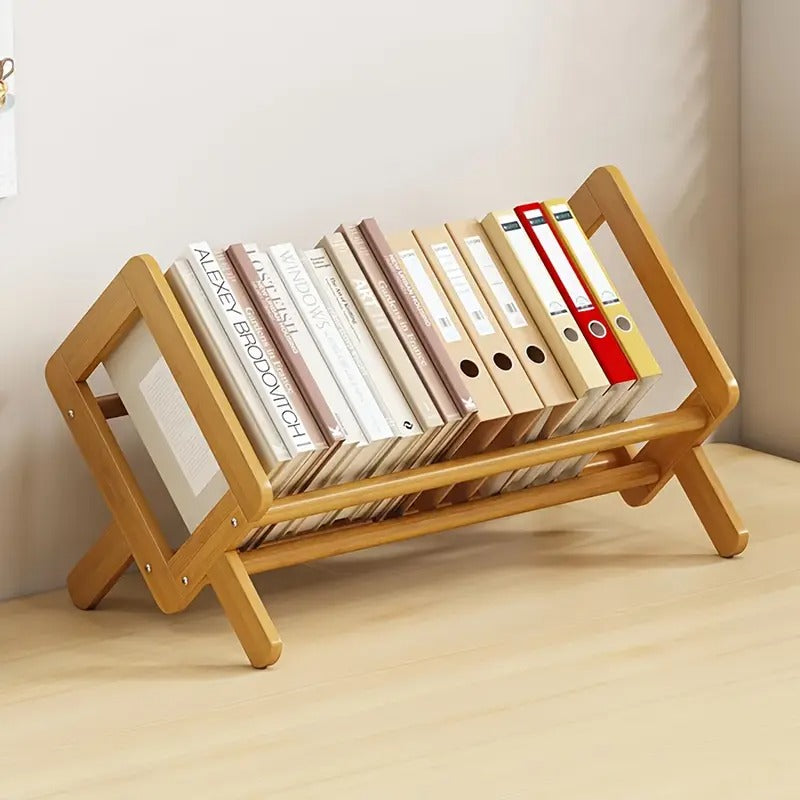 Organisateur de fichiers en bois jaune chic