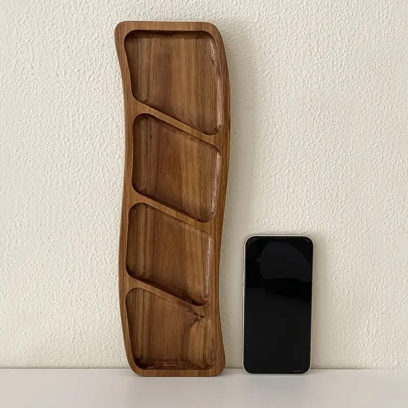 Plateau à Snacks en Bois Polyvalent