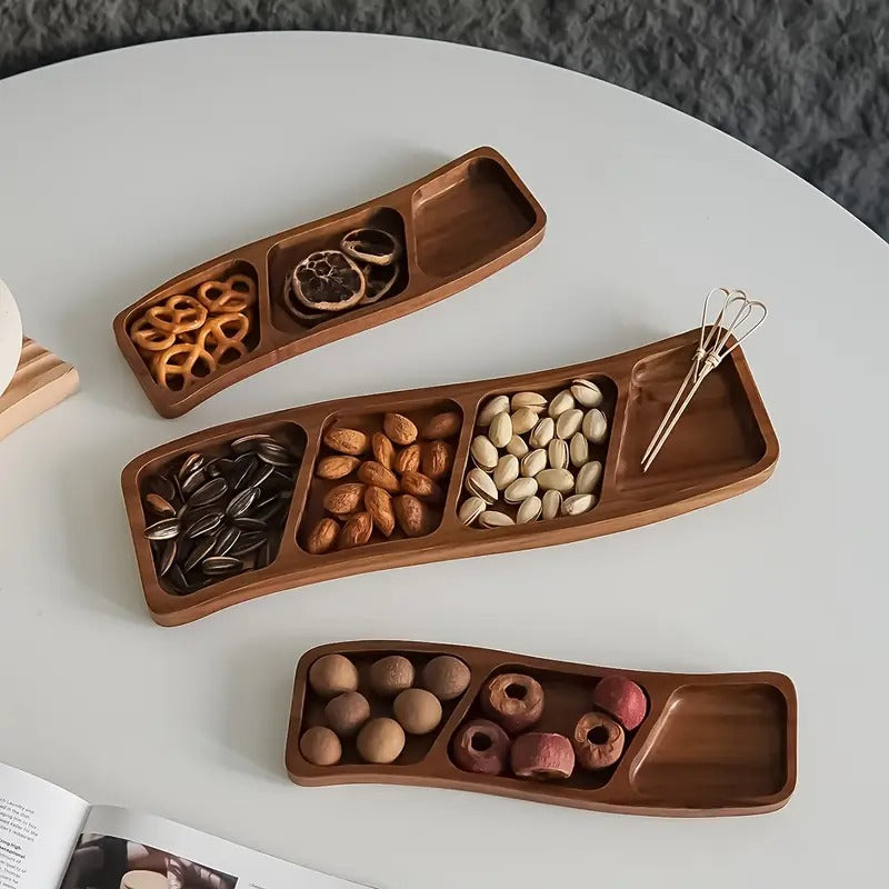 Plateau à Snacks en Bois Polyvalent