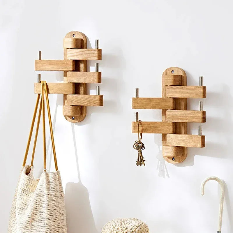 Support mural rotatif en bois massif – Design pratique & élégant