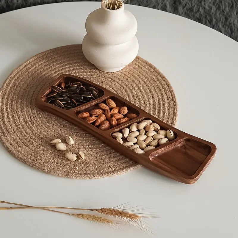 Plateau à Snacks en Bois Polyvalent