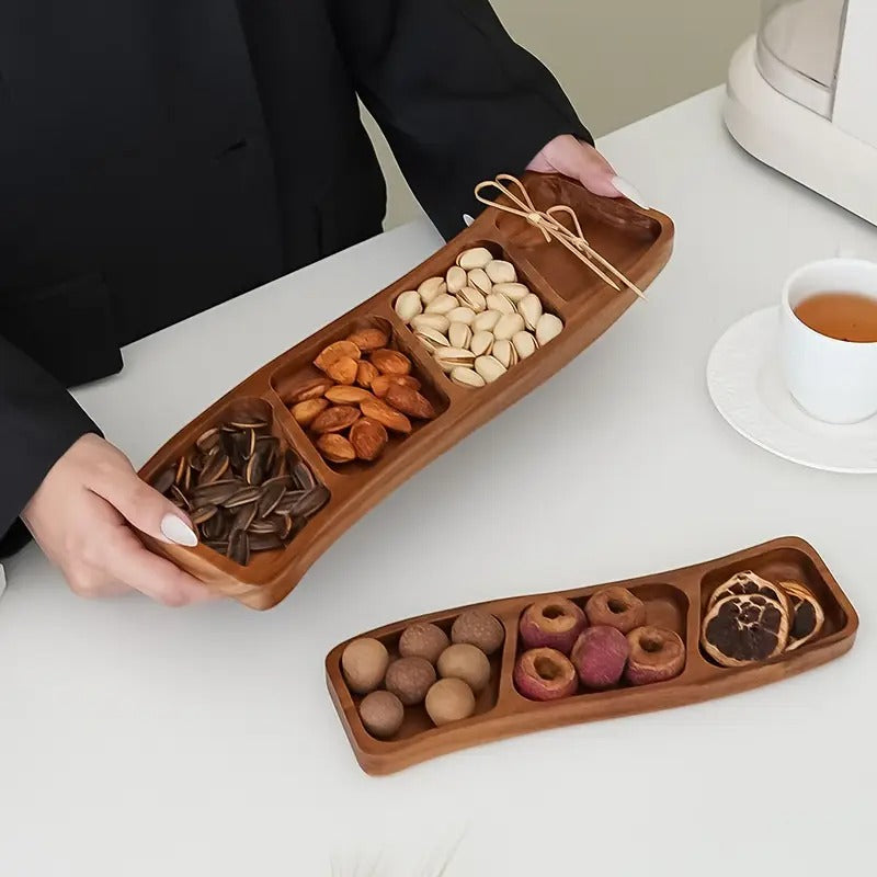 Plateau à Snacks en Bois Polyvalent