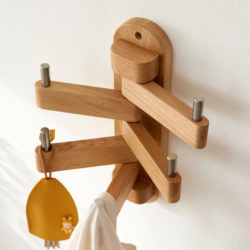Support mural rotatif en bois massif – Design pratique & élégant