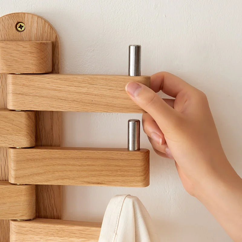 Support mural rotatif en bois massif – Design pratique & élégant