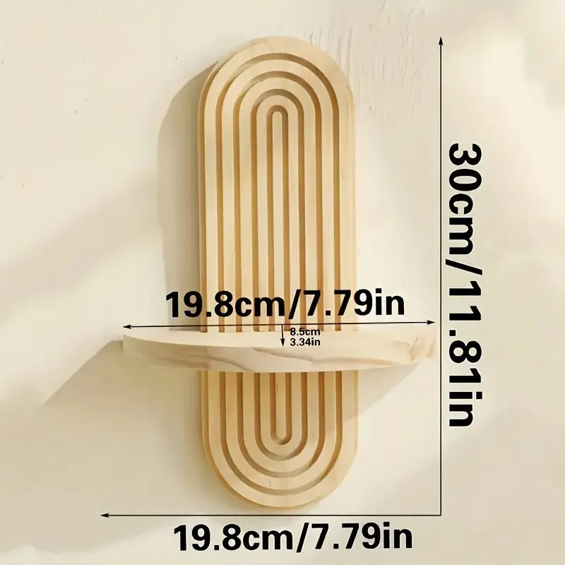 Étagères de rangement bohémiennes en bois