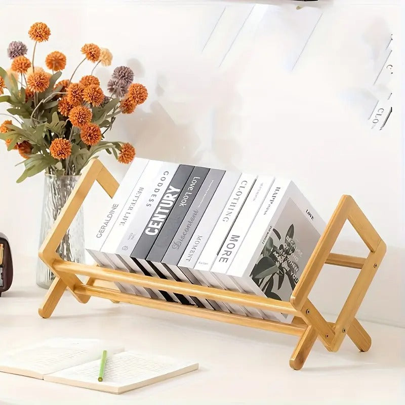 Organisateur de fichiers en bois jaune chic